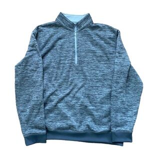 Callaway gray quarter‎ zip fleece sweater